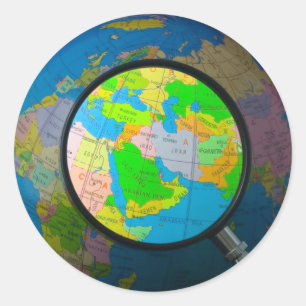 Middle East in focus Classic Round Sticker