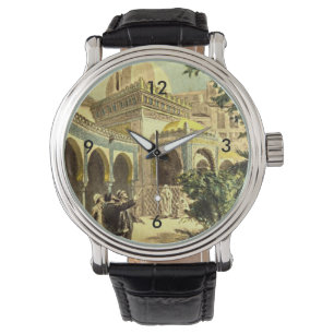 Middle East Palace Vintage Tourist Travel Art Watch