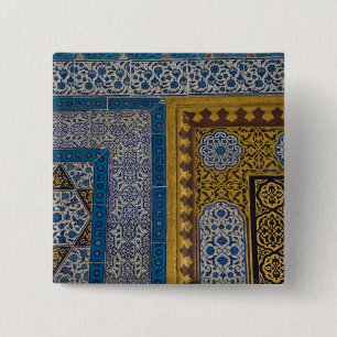 Middle East Turkey and city of Istanbul with the 15 Cm Square Badge