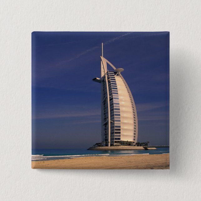 Middle East, United Arab Emirates, Dubai, Burj 15 Cm Square Badge (Front)