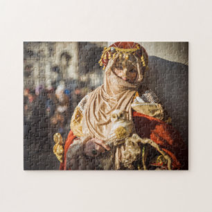 Middle Eastern carnival mask in Venice Jigsaw Puzzle