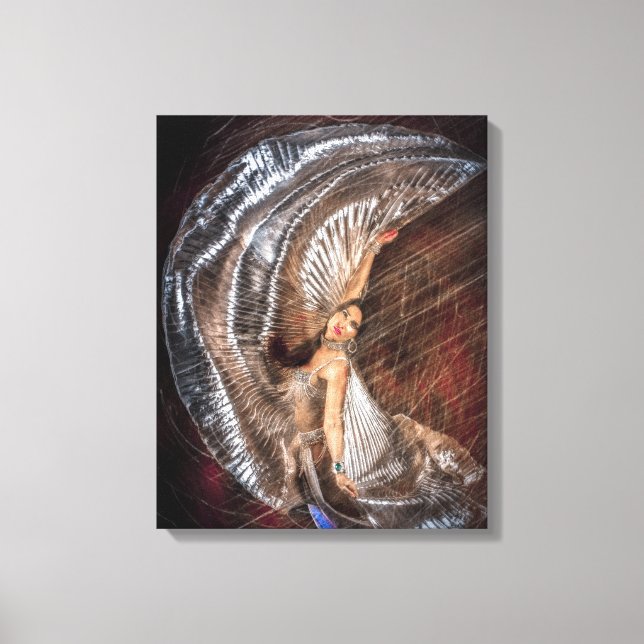 Middle Eastern Dancer Canvas Print (Front)