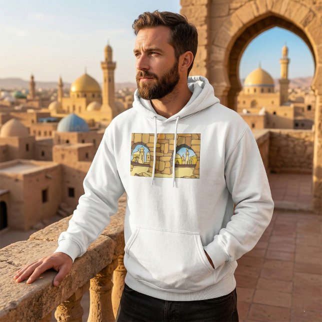 Middle Eastern Desert City Through Ancient Arch  Hoodie (Creator Uploaded)