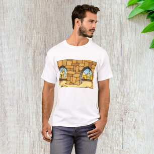 Middle Eastern Desert City Through Ancient Arch  T-Shirt