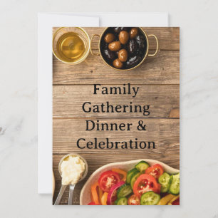 MIDDLE EASTERN dinner invitation postcard