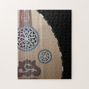 Middle Eastern Lute Elegant Out Jigsaw Puzzle