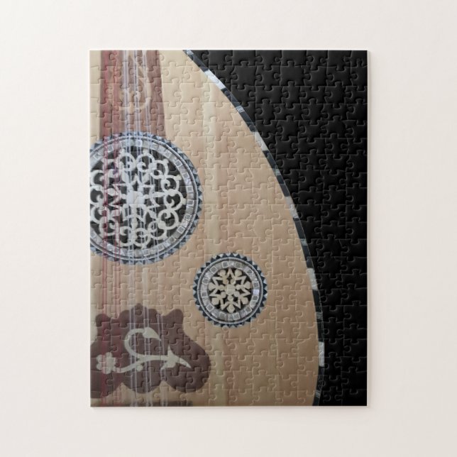 Middle Eastern Lute Elegant Out Jigsaw Puzzle (Vertical)