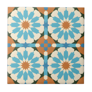 middle eastern modern floral pattern tiles