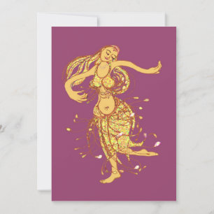 Middle eastern party - belly dancer invitation