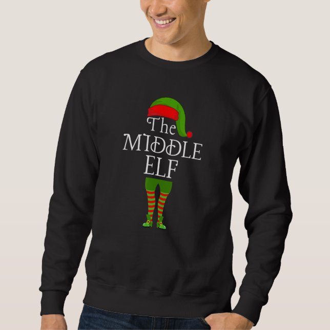 Middle Elf Matching Family Group Christmas Party P Sweatshirt (Front)