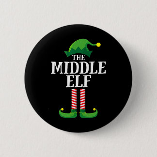 Middle Elf Shirt Matching Family Fun Sibling Group 6 Cm Round Badge