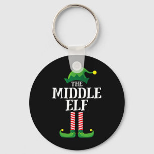 Middle Elf Shirt Matching Family Fun Sibling Group Key Ring