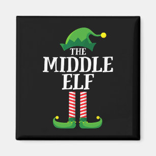 Middle Elf Shirt Matching Family Fun Sibling Group Magnet