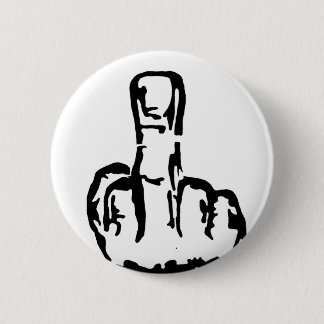 Middle Finger 6 Cm Round Badge