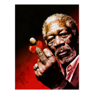 Middle Finger Art with Red Bow Poster