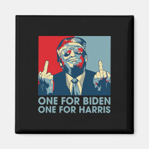 Middle Finger Biden Harris Republican American Fla Magnet