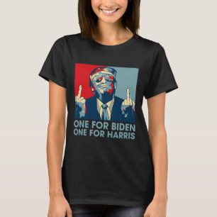 Middle Finger Biden Harris Republican American Fla T-Shirt