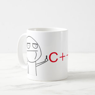 Middle Finger C++ Programmers' Coffee Mug
