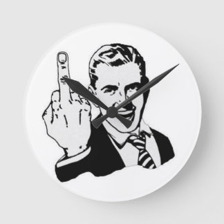 Middle finger clock design
