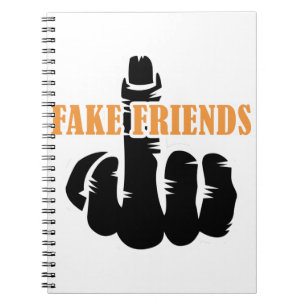 Middle Finger Fake Friends Notebook