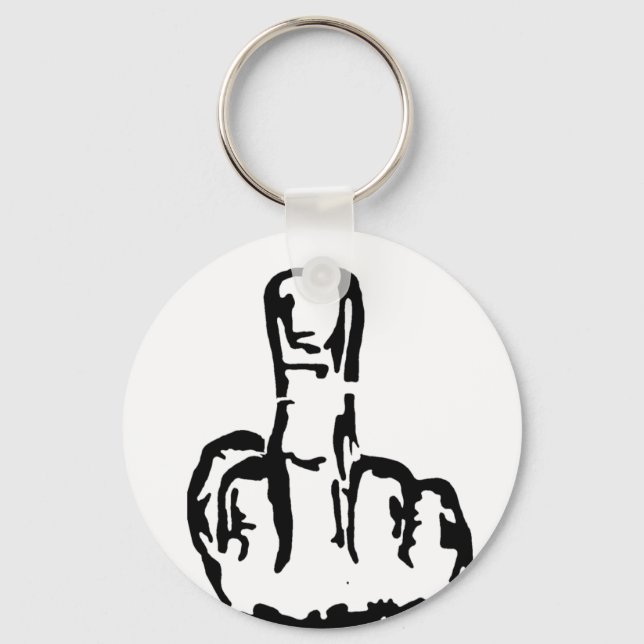 Middle Finger Key Ring (Front)