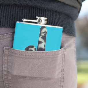 Middle Finger Name Flask