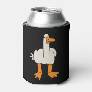 Middle Finger Seagull Humour Funny Gesture Flip Of Can Cooler