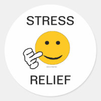 Middle Finger Stress Relief Sticker