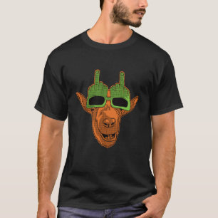 middle finger sunglasses llama T-Shirt