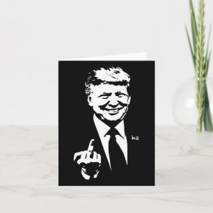 Middle Finger Trump 2024 Election American  Card