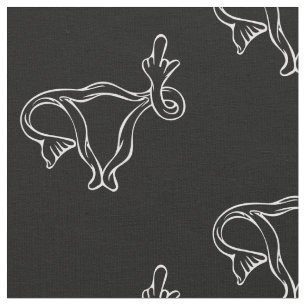 Middle Finger Uterus Pro-choice Fabric