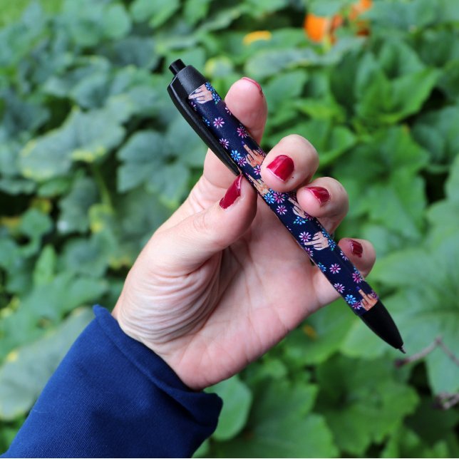 Middle Fingers Up Feminist Black Ink Pen (Creator Uploaded)