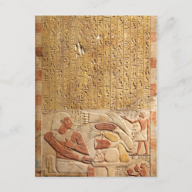 Middle Kingdom Ancient Egypt Hieroglyphics Postcard (Front)