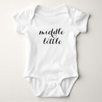 middle little baby shirt one piece outfit