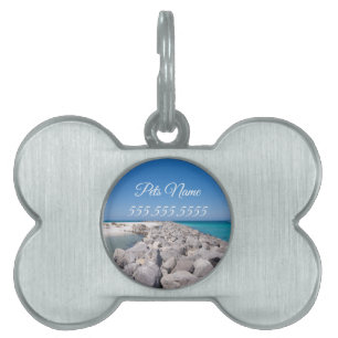 Middle Of Shell Island Jetty Pet Tag