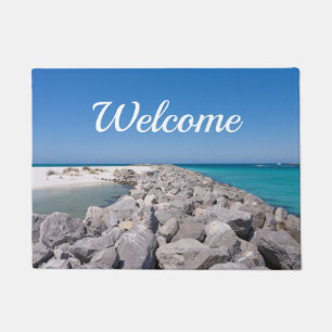 Middle Of Shell Island Jetty Welcome Doormat