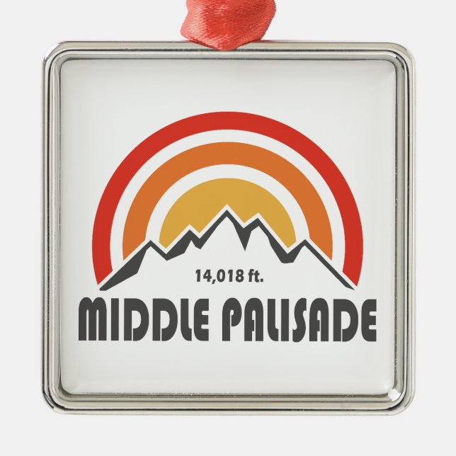 Middle Palisade California Metal Ornament (Front)