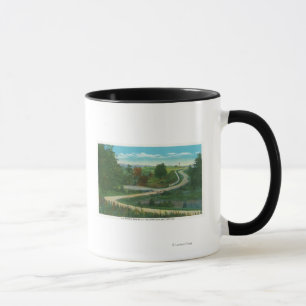Middle Ravine View of Saratoga Battlefield Mug