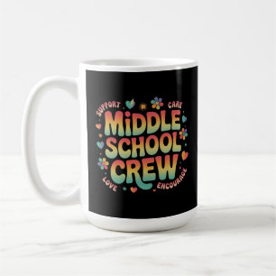 Middle School Crew Vintage Teacher Student Gift Coffee Mug