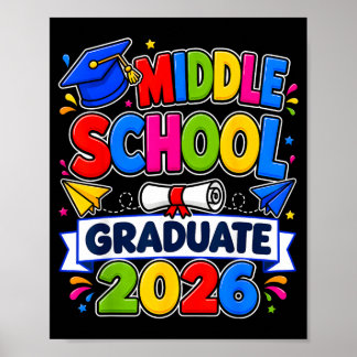 Middle School Graduation 2026 Graduate Students Poster