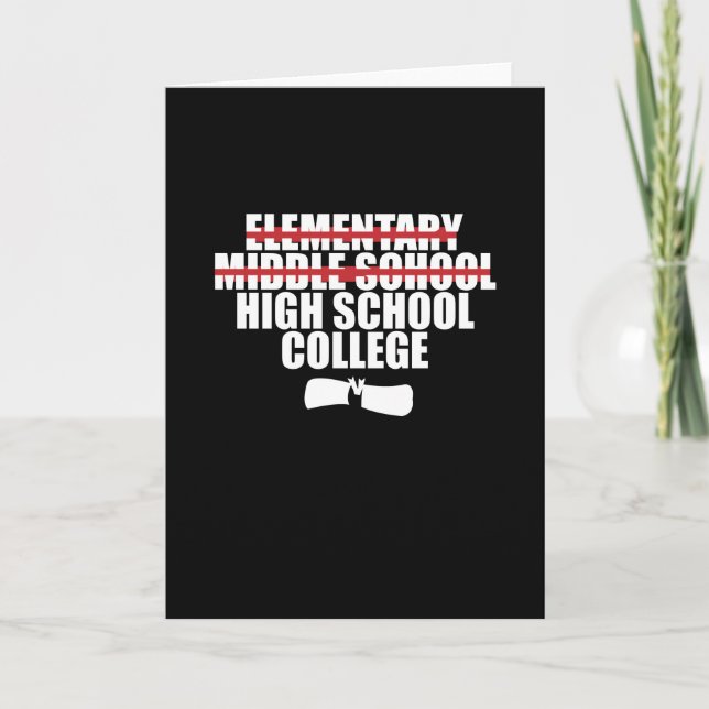 Middle School Graduation Card (Front)