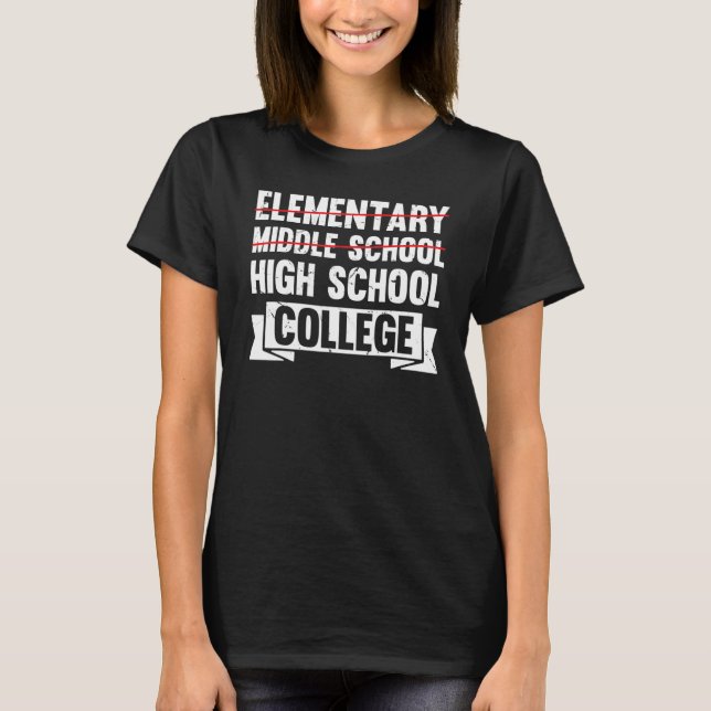 Middle School Graduation Junior High Graduation 2 T-Shirt (Front)