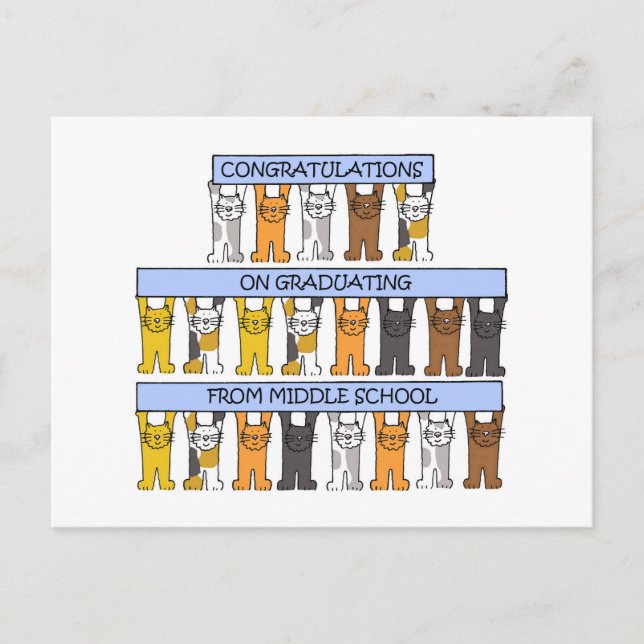 Middle School Graduation Postcard (Front)