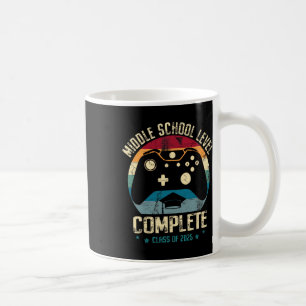 Middle School Level Complete Gamer Cl Of 2025 Grad Coffee Mug