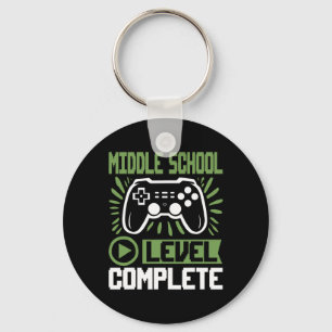 Middle School Level Complete Gamer Cl Of 2025 Grad Key Ring