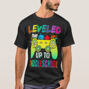Middle School Level Unlocked Game On Back To Schoo T-Shirt
