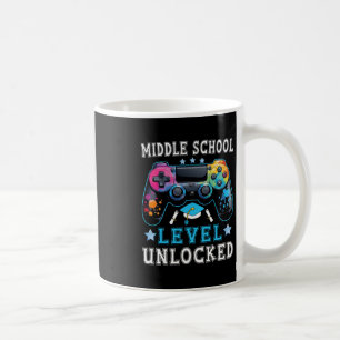 Middle School Level Unlocked Gamer First Day Ck To Coffee Mug