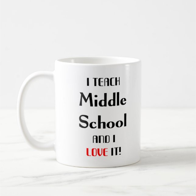 middle school love coffee mug (Left)