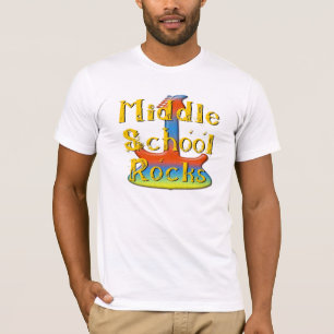 Middle School Rocks - Guitar T-Shirt