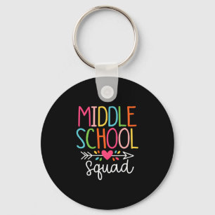 Middle school squad frist day of school middle key ring